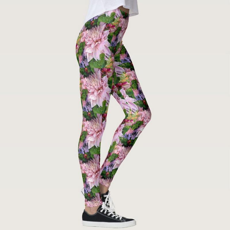 

Women' Yoga Pants Floral Print Leggings High Waist Fitness Sports Trousers Running Workout Athletic Pants Spodnie Damskie Mujer, Z9018