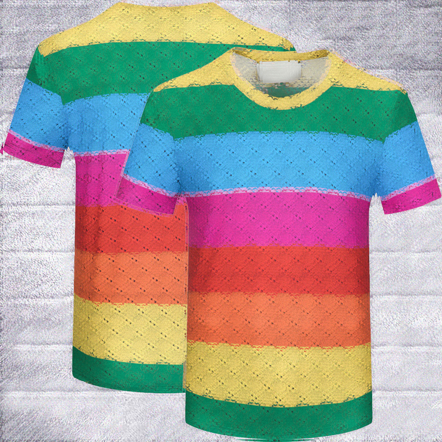 2022 nouveaux hommes T-shirt T-shirts occasionnels marque T-shirt femmes lettres été Polos chemise col rond mode Patchwork chemise mince Cottom T