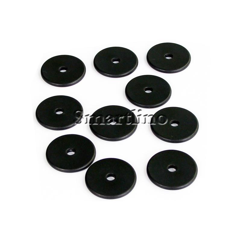 

100Pcs/Lot Dia 30mm Waterproof Industry RFID Tag 125KHZ RFID Laundry Tag With TK4100 Chips For Laundry Management