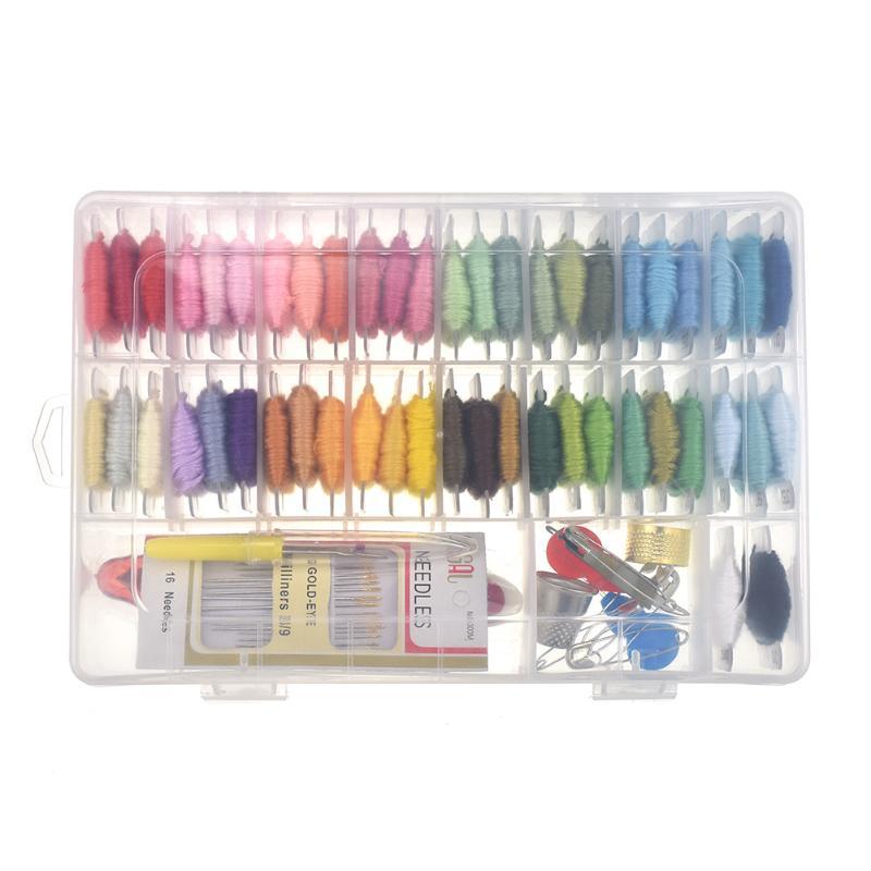 

Sewing Tools Accessories Sewing Kits 50/100 Colors Cross Stitch Threads Embroidery Floss Kit DIY Handmade Tool New