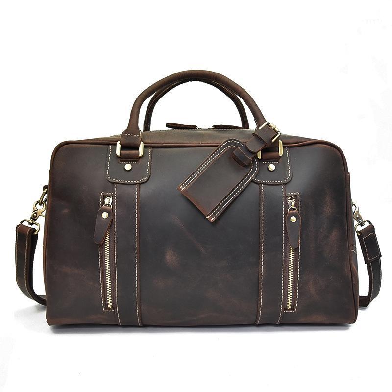 

New Men's Travel Bag Handbag Bag Leisure Shoulder Messenger1, Brown