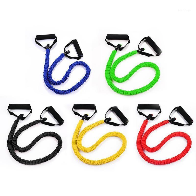 

One Word Pull Rope Fitness Cloth Cover Anti-Break Indoor Elastic Rope Rally Yoga Strength Training Resistance Band1, Red