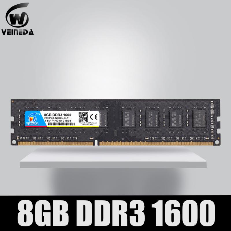 

VEINEDA PC Ram DDR3 4GB 8GB 1333 1600MHz 10600 PC3-12800 Desktop Memory 240pin 1.5V New dimm