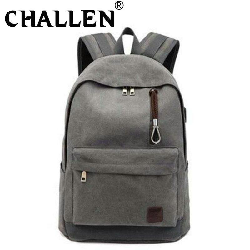 

Men's Backpack Outdoor Leisure canvas travel bag Women's High school student School bag Laptop backpack C44-72, C44-72 light grey