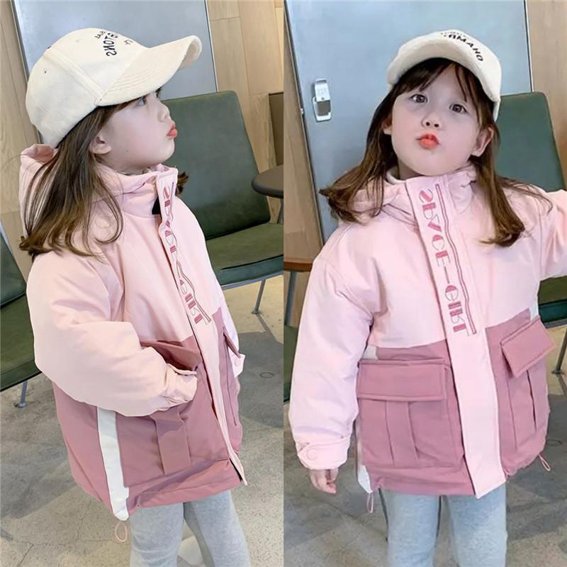 

Elegant Coat Girls Thick Outdoor Jacket Kids Warm Hooded Pink Outerwear Winter Spring Teenage School Clothes High Quality 2021, Pant