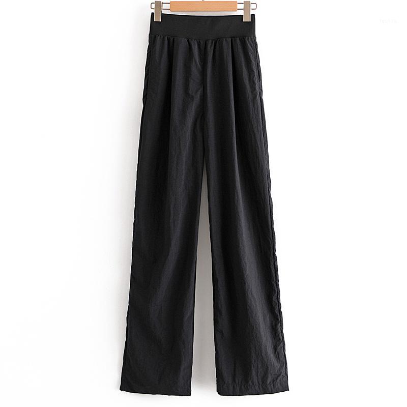 

Hadara Casual Straight Full Length Pants Women Fashion Loose Black Trousers Women Elegant Elastic Waist Pants Female Ladies HN1, Lypa9183