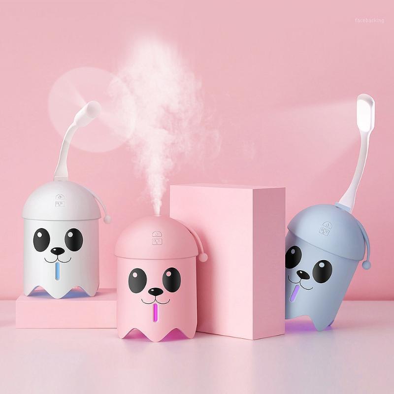 

JSLG 360ML Fashion Summer Portable Usb Humidifier New Cartoon Cat3 In 1 Mini Humidifier With Led Light1