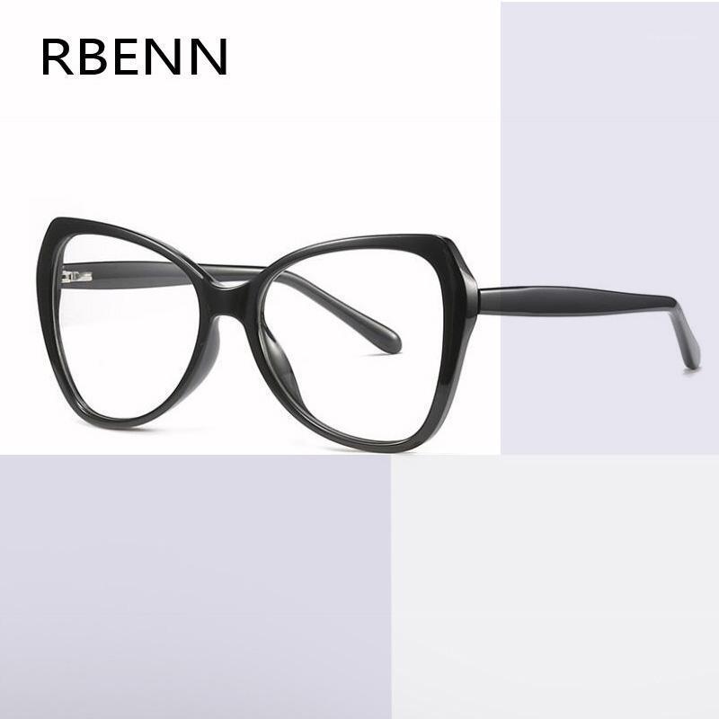 

RBENN Women Cat Eye Anti Blue Light Reading Glasses Fashion Blue Rays Blocking Computer Gaming Eyeglasses Custom Myopia UV4001