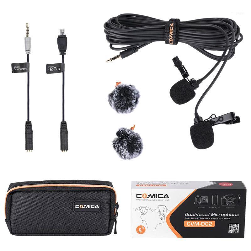 

Comica CVM-D02B Dual-Head Lavalier Lapel Microphone for Canon Nikon Sony A7 A6300 Camera / for 6 6Plus Smartphone /1