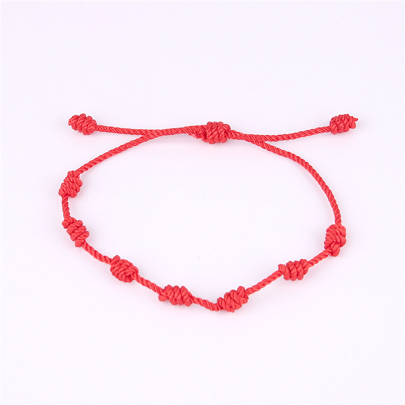 

Handmade Knots Red Rope Bracelet Love Good Lucky Charm Braided Bracelets Couple Bracelet Adjustable Size Best Gift For Lovers