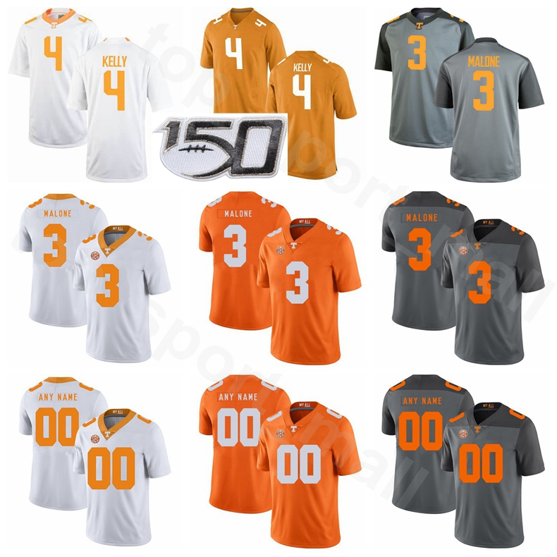 

Men Woman Youth Football Tennessee Volunteers College NCAA 4 John Kelly Jersey 3 Josh Malone 31 Jamal Lewis 27 Arian Foster Rajion Neal, Grey