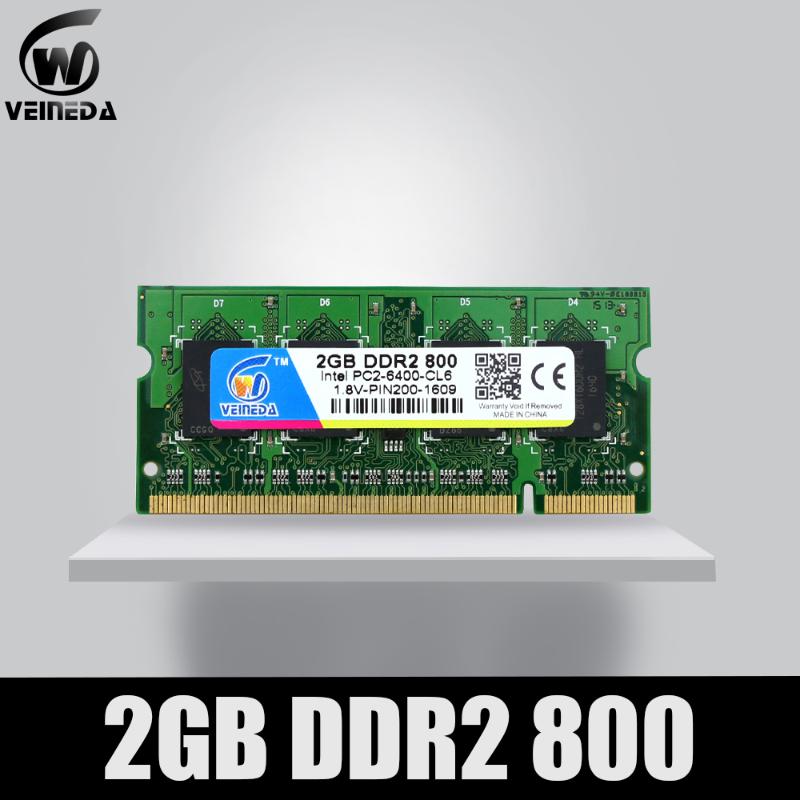 

VEINEDA Memory Ram DDR2 2gb 4gb 800Mhz Laptop Memory Ram 2gb ddr 2 PC2-6400 for Notebook motherboard NON-ECC