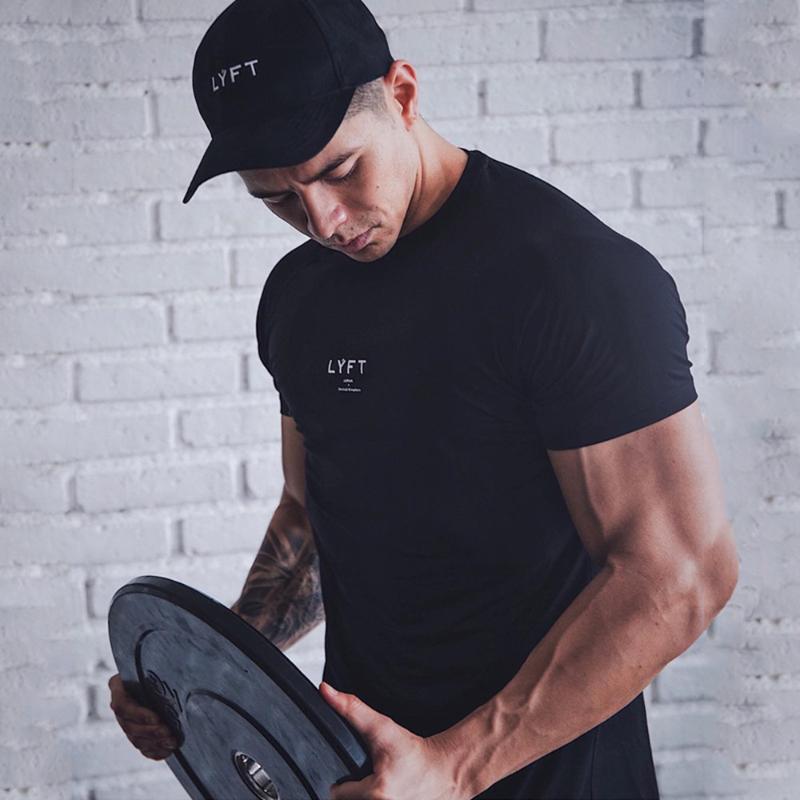 

Men's T-Shirts Gym Fitness T Shirt Men Bodybuilding Running Sports Training Short Sleeve Male Summer Fashion Casual Tops Japan Clothes, White;black