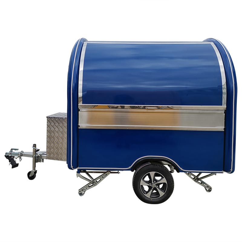 

Blue Food Truck Concesion Food Trailer Small Snack Trailer