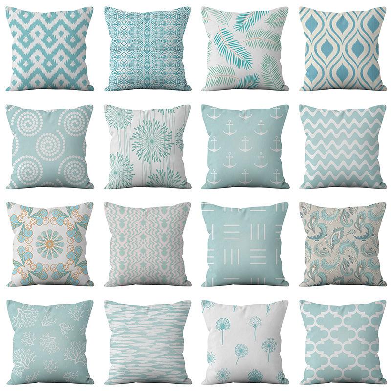

New Geometric Linen Pillowcase Cushion Cover Polyester Throw Pillows Sofa Home Decoration Pillow Cover 45*45cm, Ymd19-2