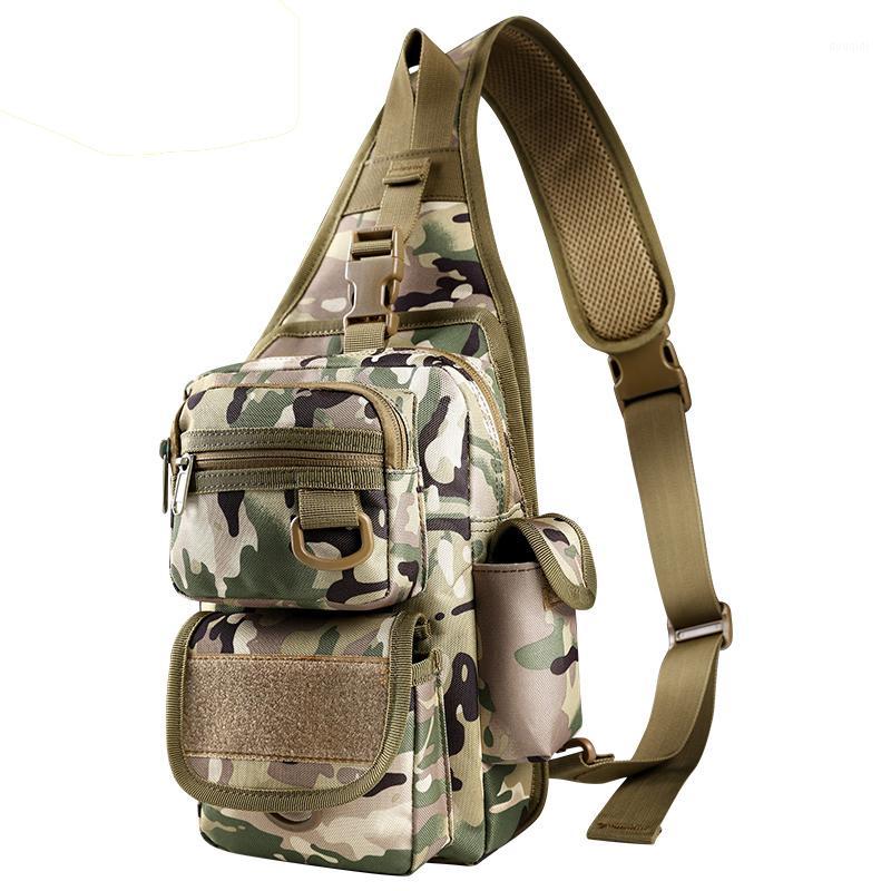 

Tactical Shoulder Bag Male Diagonal Bag Outdoor Chest Camouflage Camouflage Hunting Backpack Sports1, Black