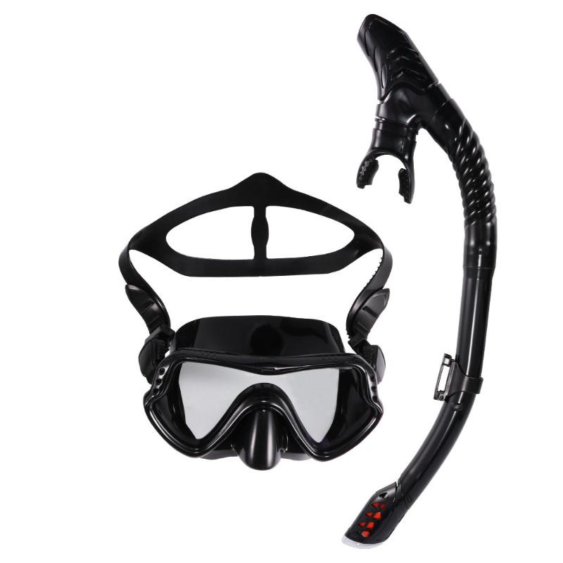 

Sport Professional Scuba Diving Mask Snorkel Anti-Fog Goggles Glasses Set Silicone Swimming Fishing Snorkeling Equipment Adults