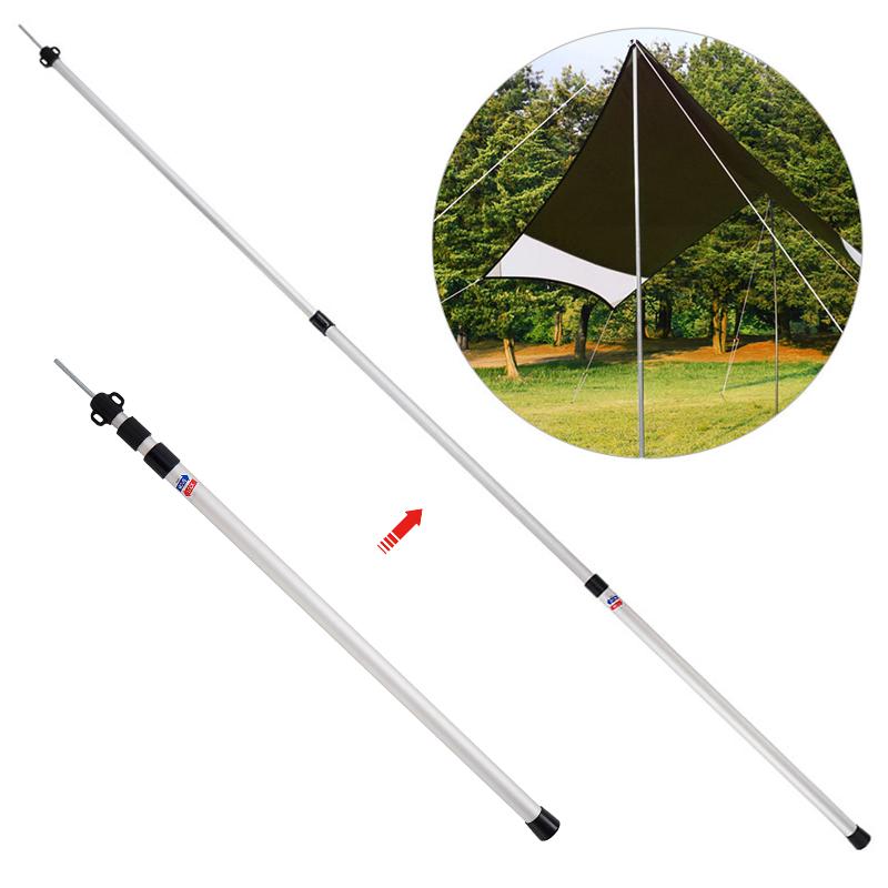 

Thicken Aluminum Alloy Tent Pole Adjustable Tent Support Rods Beach Shelter Tarp Awning Pole Camping Replacement Poles