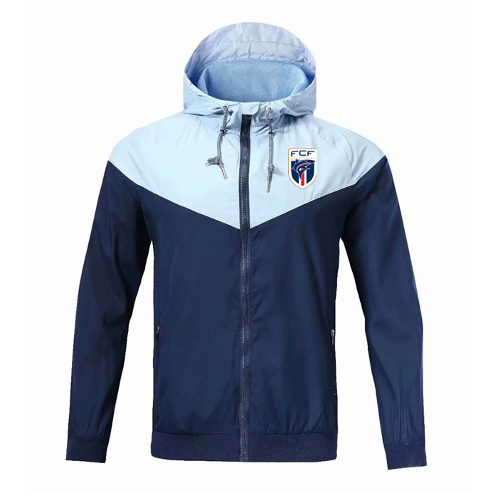 

2020 Cape Verde national team adult hooded windbreaker jacket winter windproof zipper Quick Dry sports hoodies soccer jacket Running Jackets