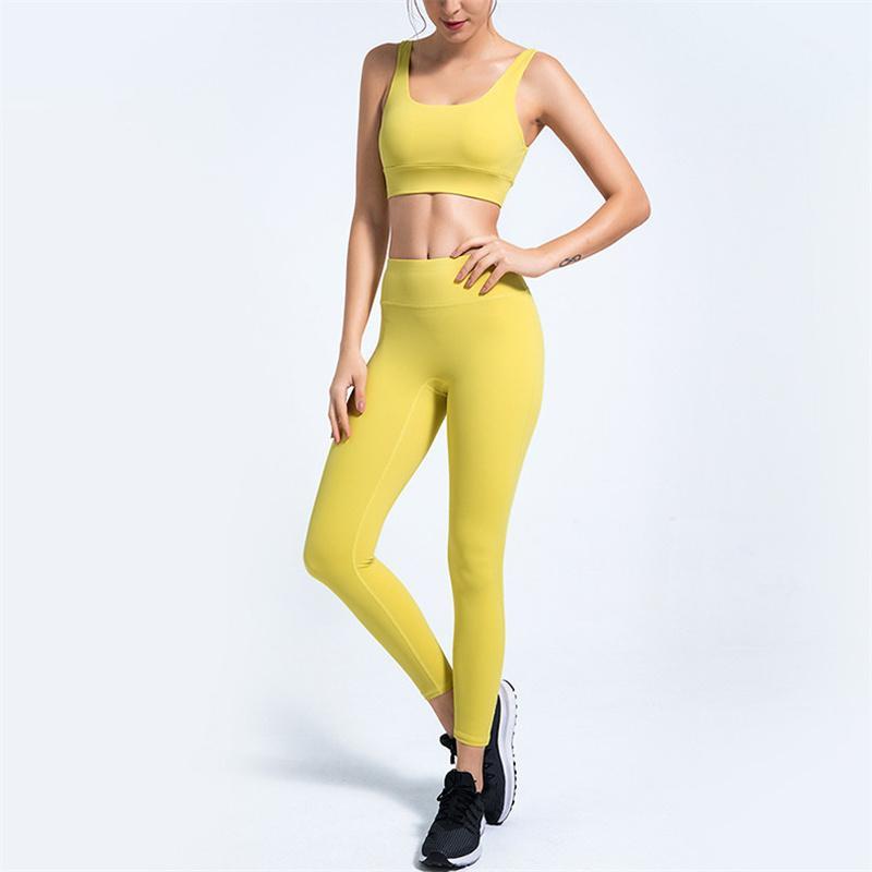 

SVOKOR Workout Yoga Set Clothes For Women 2 Pcs Gym Clothes For Women Sports Yoga Bra High Waist Tracksuit Active Wear Fitness1, Yoga set black