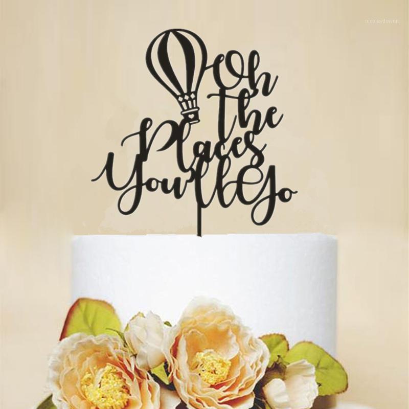 

Oh The Places You'll Go Kids Birthday Baby Shower Cake Topper New Arrival Party Accessory Cake Decoration Baby Gifts Supplies1