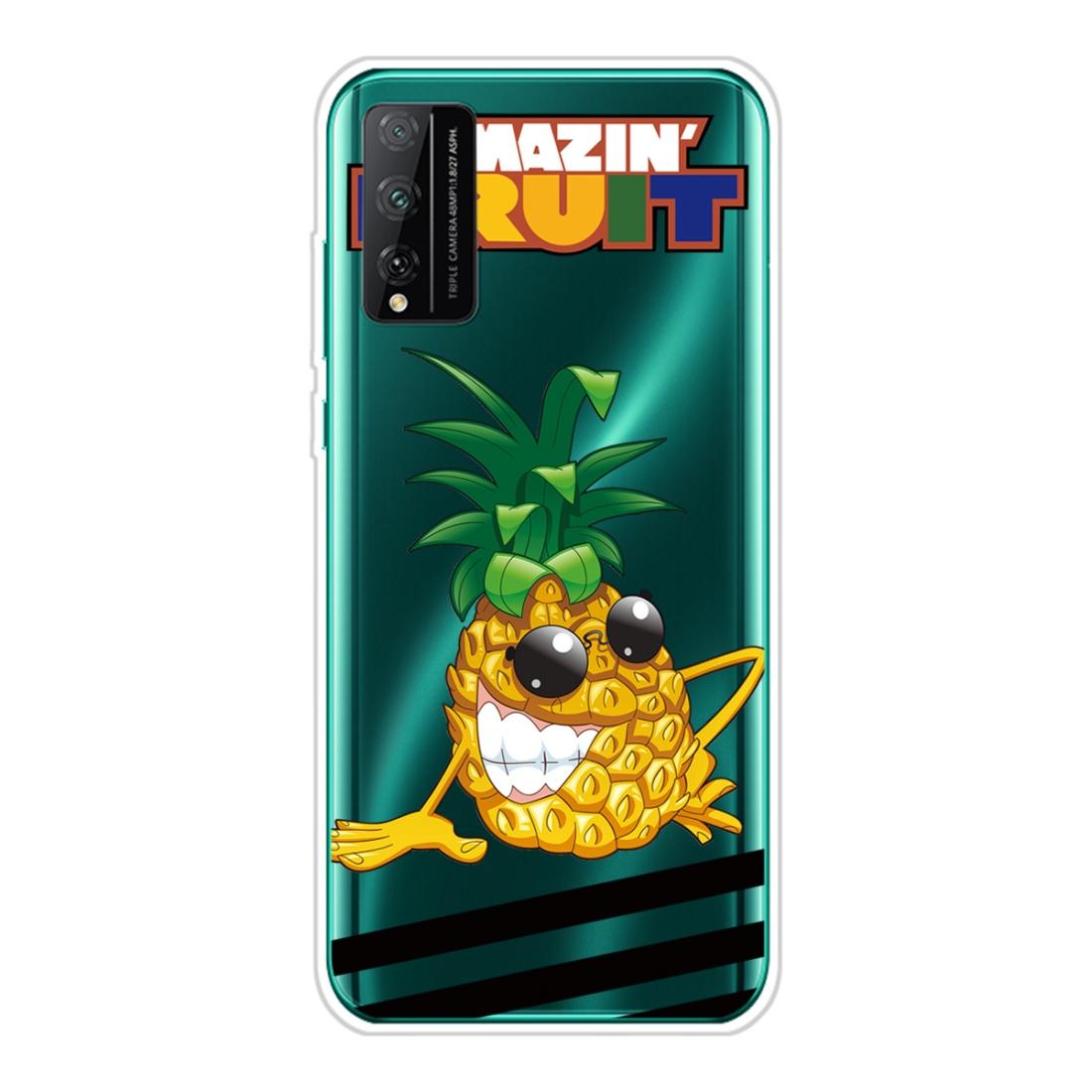 

For Huawei Honor Play 4T Pro Shockproof Painted Transparent TPU Protective Case