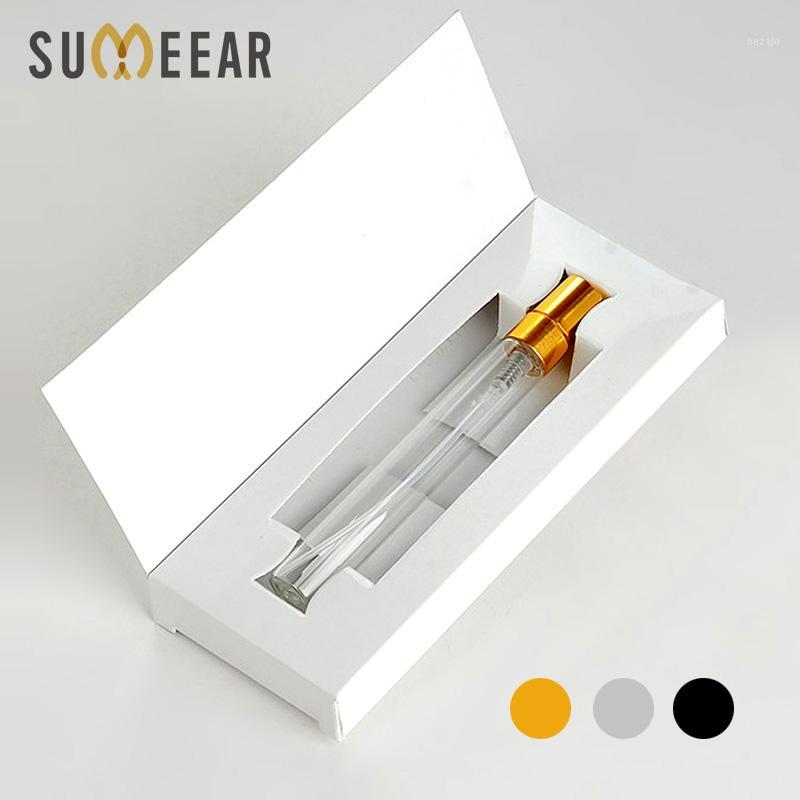 

50PiecesLot 10ML Empty perfume bottle Customizable Paper Boxes With Atomizer Empty Perfume Packaging Custom Logo for gift1