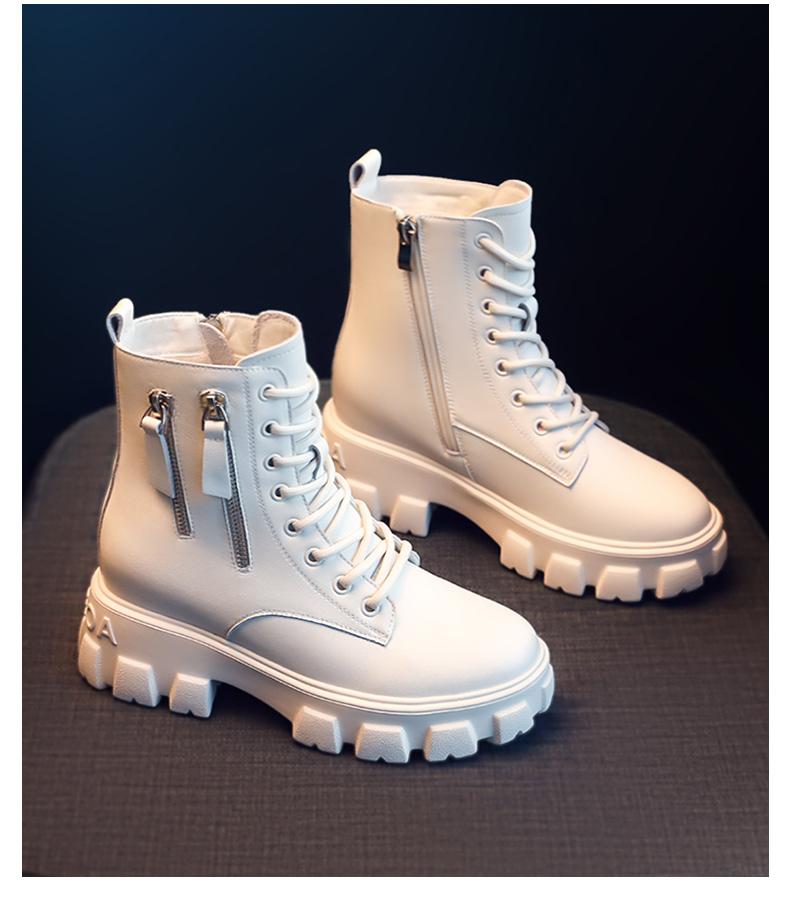 

Inner increase boots women's shoes 2021 new all-match autumn and winter boots cotton shoes plus velvet short snow b, Black