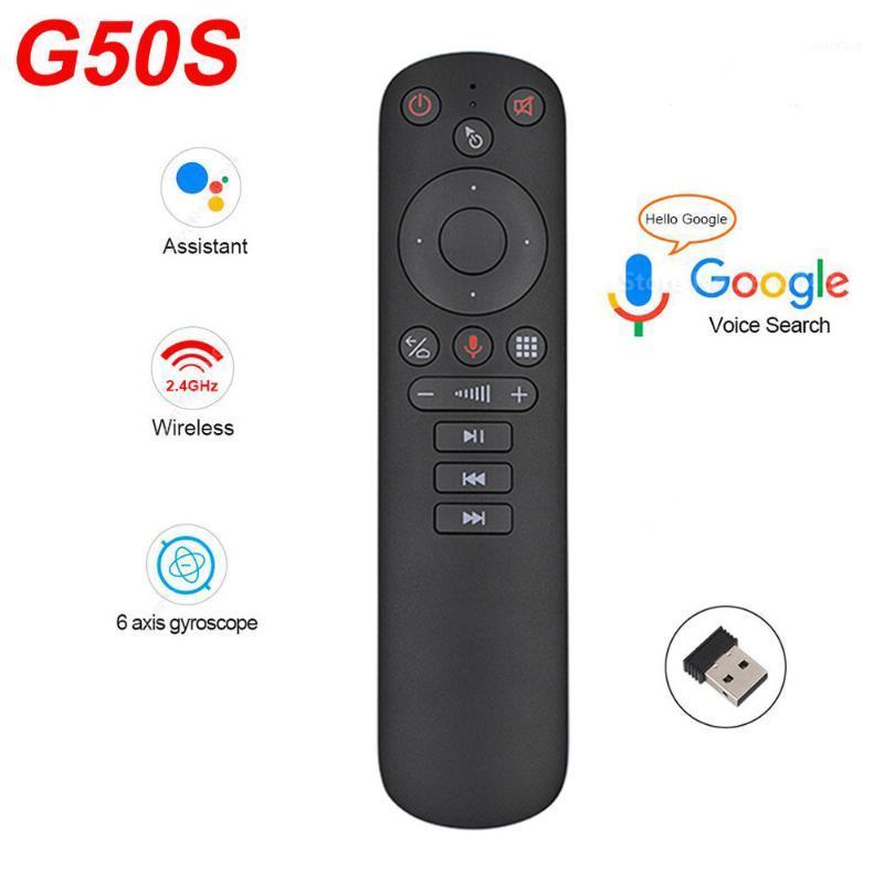 

G50 air mouse Google Voice Microphone Gyroscope 2.4G Wireless IR learning G50S remote control for android tv box1