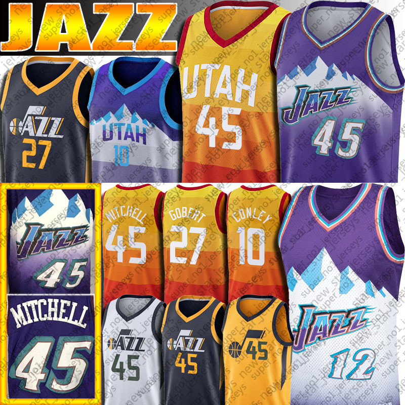 

Donovan 45 Mitchell Jerseys Utah Jazz Jersey John 12 Stockton Jersey Karl 32 Malone Jerseys Basketball Throwback Jersey 5a4sd, Ncaa jersey