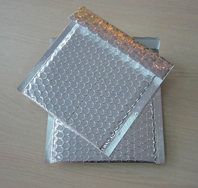 

15*13cm 50pcs Silver&Gold Bubble Envelope Mailer Gift Phone Case Shockproof Packaging Bubble Envelope Bag Free Shipping