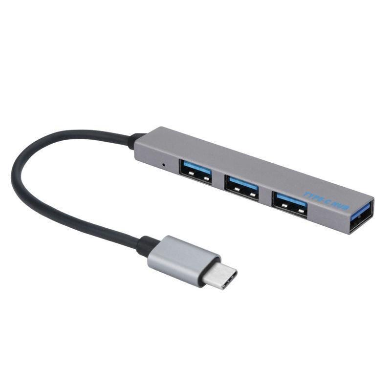 

Type-C To 4 Usb Hub Expander Ultra-Thin Mini Portable 4-Port Usb 2.0 Hub Power Interface For Mac-Book Laptop Tablet