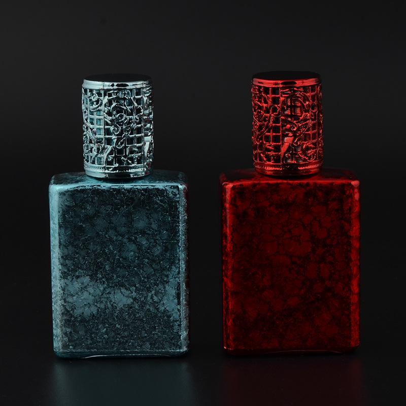 

10 pcs/lot Emulsion Refillable Bottle Crack UV 17ML Glass Cosmetic Container For Essential Oil Steel Roller Ball Perfume Vial