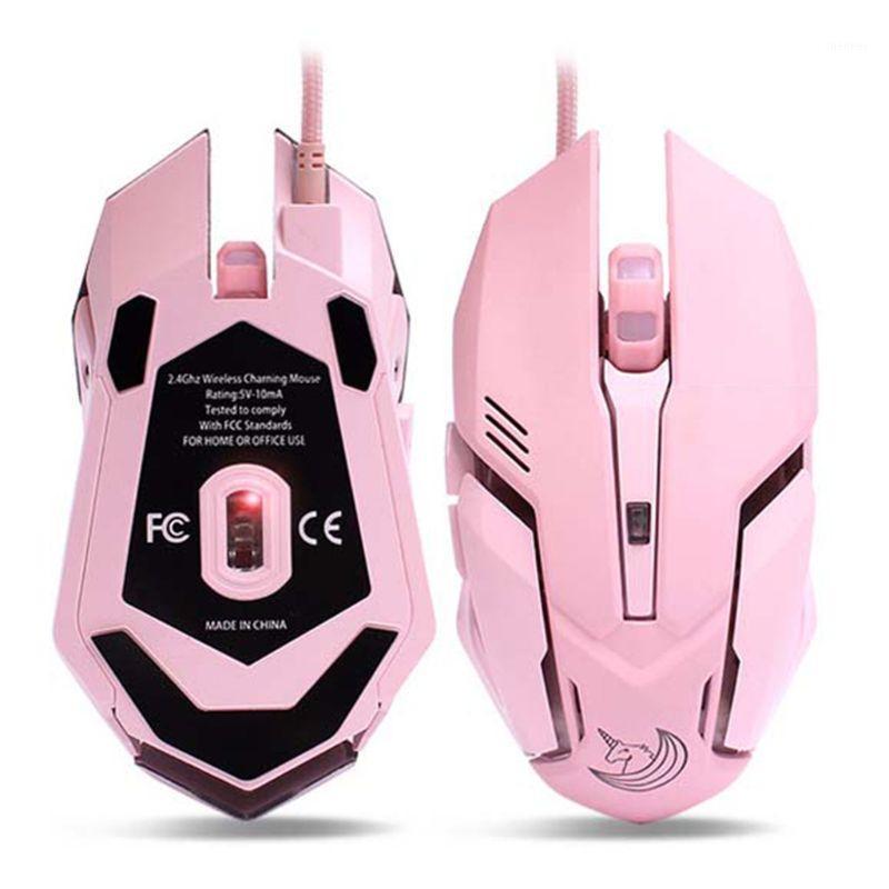 

Silent Wired USB Mouse Mice 3000DPI Colorful Light Mute Mice for Computer PC1