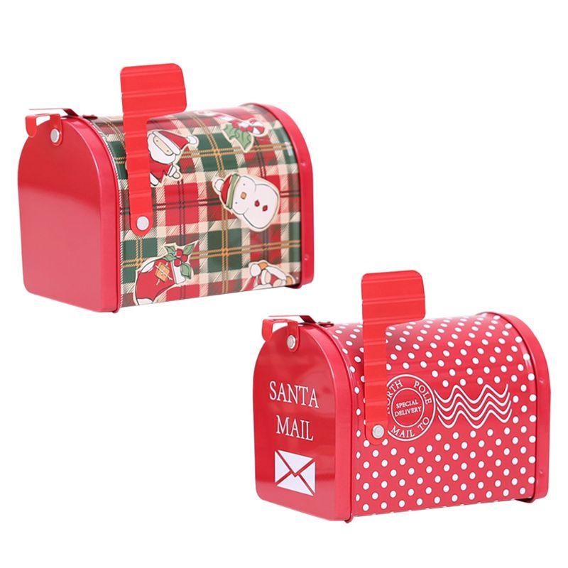 

Christmas Biscuits Coin Candy Storage Box Container Case Jewelry Headphones Organizer Tin Sealed Jar for Christmas Indoor Party