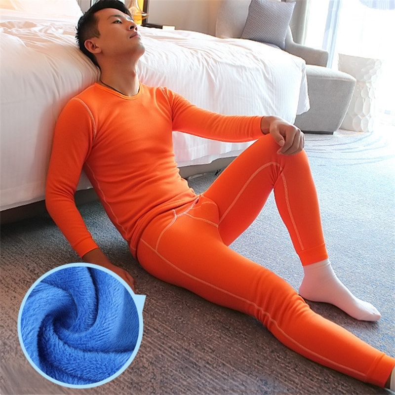 

cotton long johns blusa termica masculina heren winter ondergoed segunda pele termica homem moto men thermal underwear leggings 201125, Blue