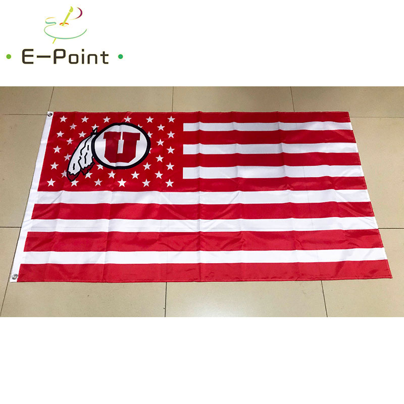 

NCAA Utah Utes Flag 3*5ft (90cm*150cm) Polyester flags Banner decoration flying home & garden flagg Festive gifts