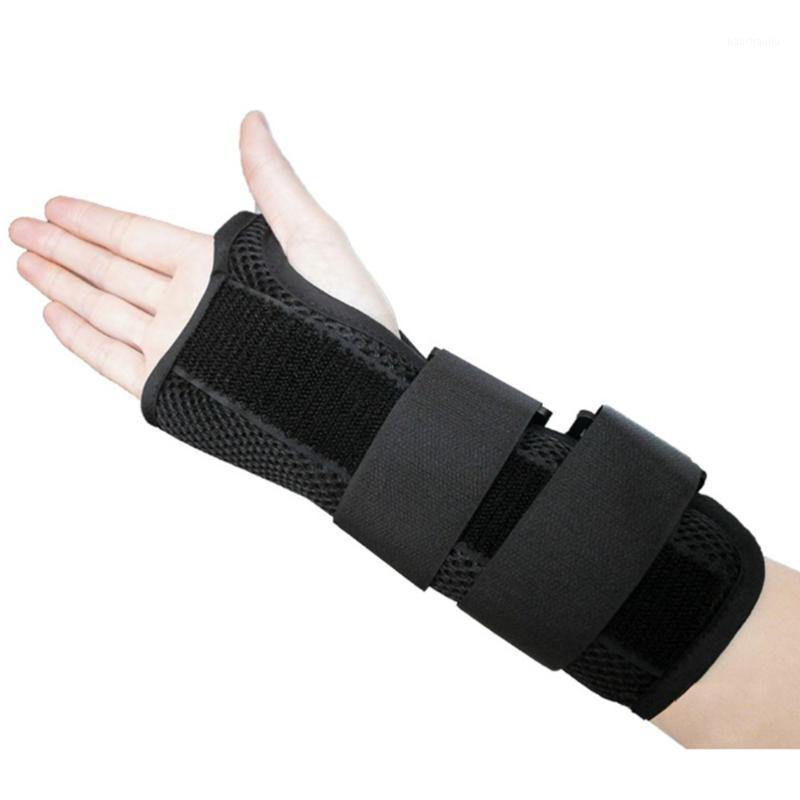 

Adjustable Wrist Brace Removable Splint Universal Support for Fracture Carpal Tunnel Tendonitis Wrist Pain Sports Injuries - Siz1, Black