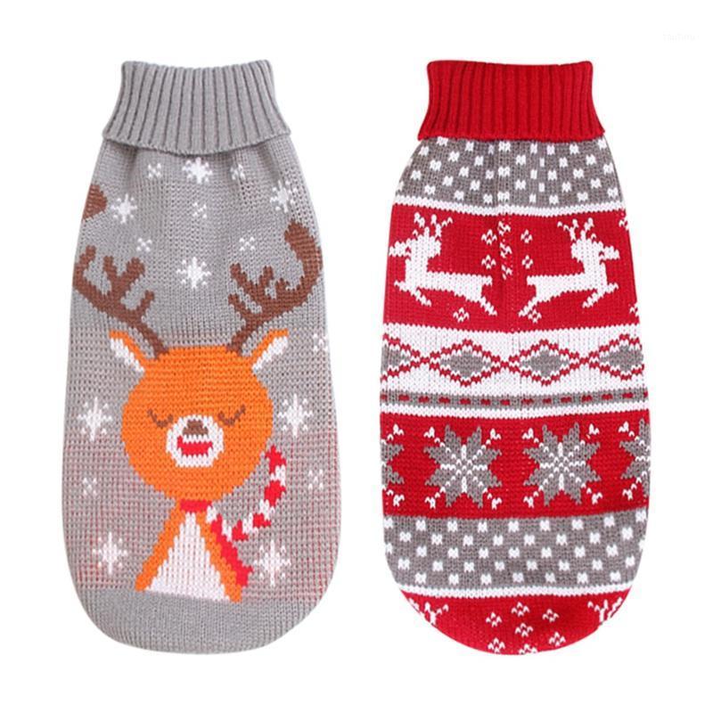 

Christmas Cat Dog Sweater Pullover Winter Dog Clothes for Small Dogs Chihuahua Yorkies Puppy Jacket Pet Clothing1, Red