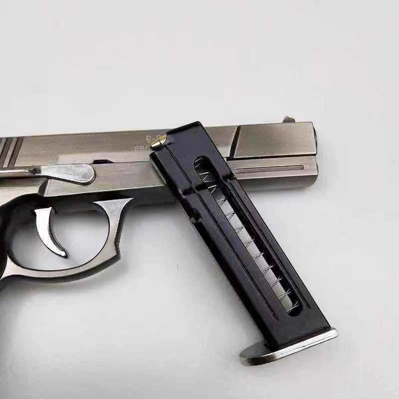 4558All metal alloy hand grab model disassembly boy toy gun simulation children's gift 1:2.05 can't be fired-image-747763159