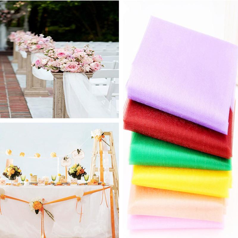 

15cm*5m tulle dresscurtains Wedding Decoration Organza DIY Skirt Crafts Birthday Party Supplies Wedding Party New 5z sh015, Black
