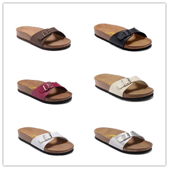

Madrid 2019 New Summer Beach Cork Slipper Flip Flops Sandals Women Mixed Color Casual Slides Shoes Flat 801 Free Shipping US3-10, Black