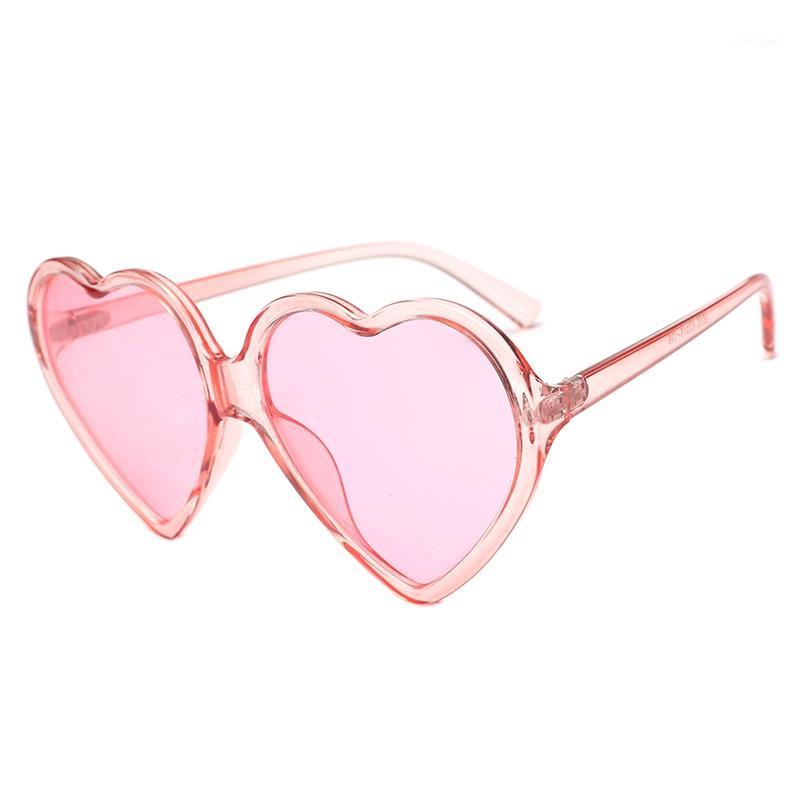 

Sunglasses 90S Vintage Glasses Fashion Large Women Lady Girls Oversized Heart Shaped Retro Cute Love Eyewear(Pink)1