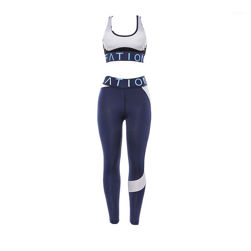 

Yoga Set Sports Bra and Leggings Jogging Women Gym Set Clothes Seamless Workout Sports Tights Women Fitness Suit1, Blue