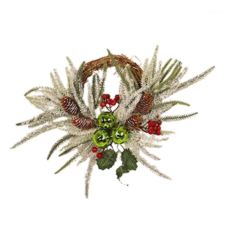 

Merry Christmas Wreaths Decorations for Front Door, Xmas Garland Ornament Artificial Home Decor, Diy, New Years1, Blue