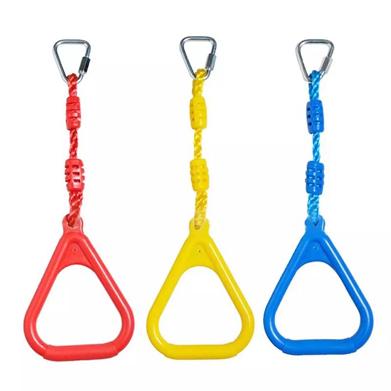 

Colorful Ninjaline Rings Swing Gymnastic Rings Ninja Obstacle Accessories Outdoors Playground Equipment for Children Adults