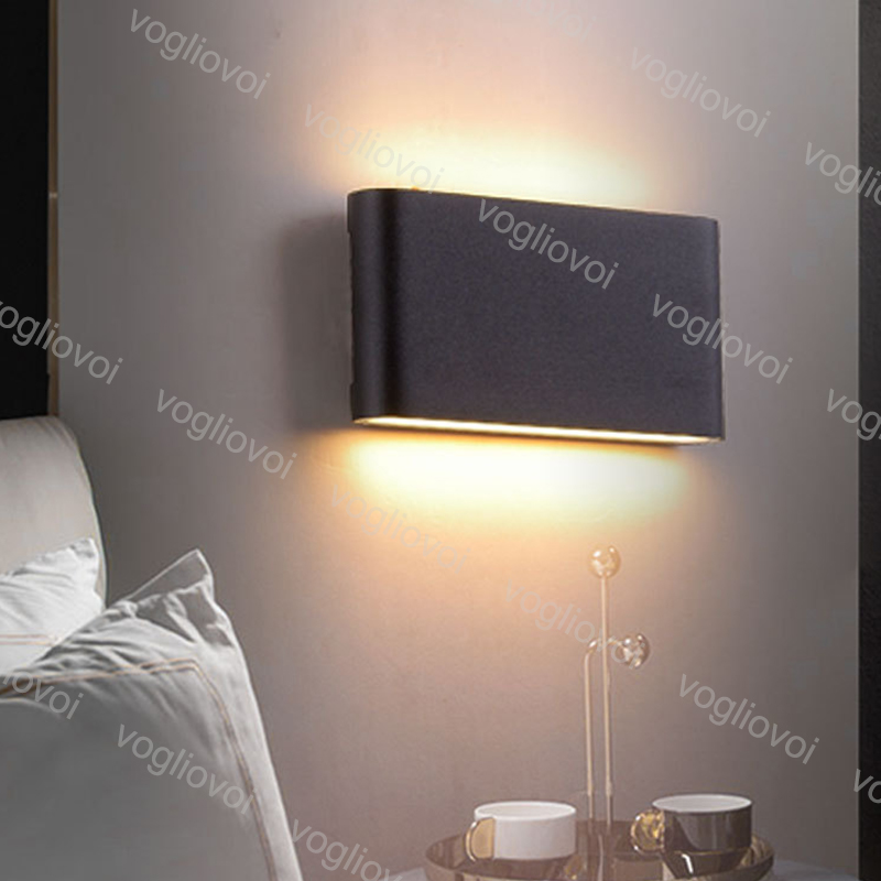 

Outdoor Wall Lamps Modern 6W 12W Up And Down IP65 Outdoor Waterproof LED For Indoor Living-room Lighting Decoration Park Landscape DHL