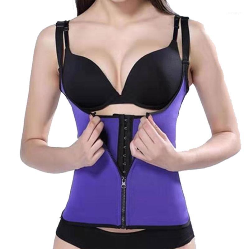 

Hot Women's Slimming Body Shapers Neoprene Sauna Suit Underbust Bodysuit Leg Waist TrainerAdjustable Corset Shapewear with Zippe1, Black
