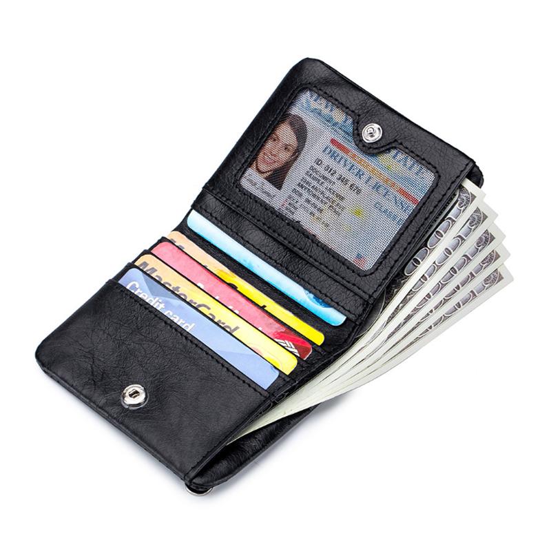 

Wholesale Price Casual Genuine Leather Money Bag Wallet Retro Mini Short Coin Wallet For Men, Black