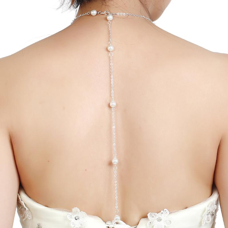 

Wedding Women Vintage Charming Necklace Sexy Back Girls Long Chain Female Party Festival Fashion Statement Jewelry Accessories